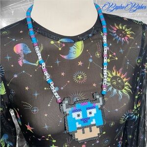 Disney Sully Mike Monsters Inc Festival Kandi Perler Rave Babe EDCO Trade